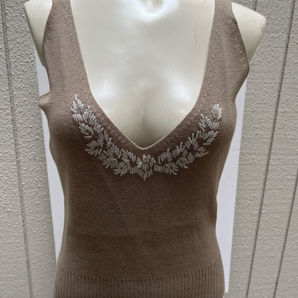 Coachella Sexy  NWT. Beaded tank Size S/M.
